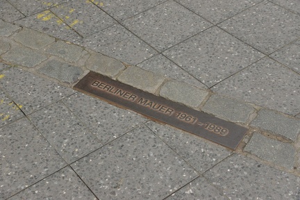 Marker where Berlin Wall used to be1